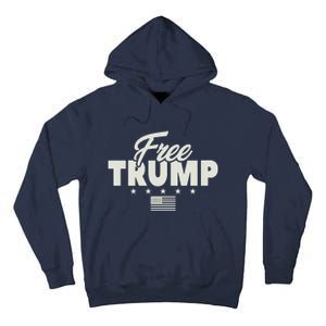 Free Donald Trump American Flag Trump Apparel Tall Hoodie