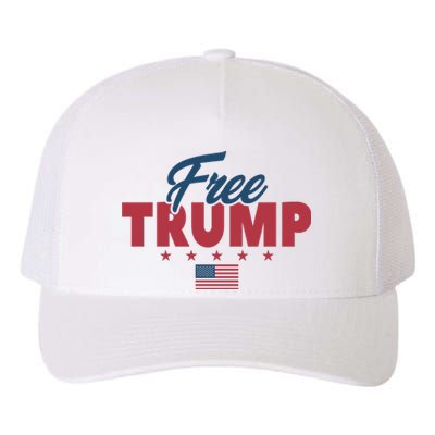 Free Donald Trump American Flag Trump Apparel Yupoong Adult 5-Panel Trucker Hat