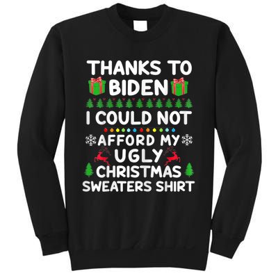 Funny Due To Inflation Ugly Christmas Sweaters Sweatshirt