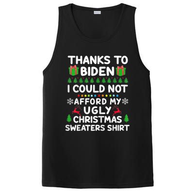 Funny Due To Inflation Ugly Christmas Sweaters PosiCharge Competitor Tank