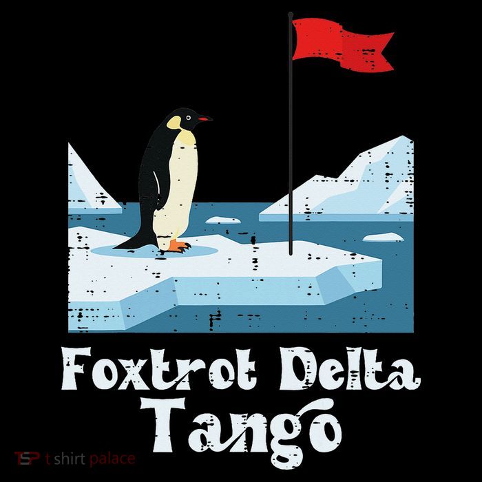 Foxtrot Delta Tango Penguin Funny Resist Protest Resistance Premium T-Shirt