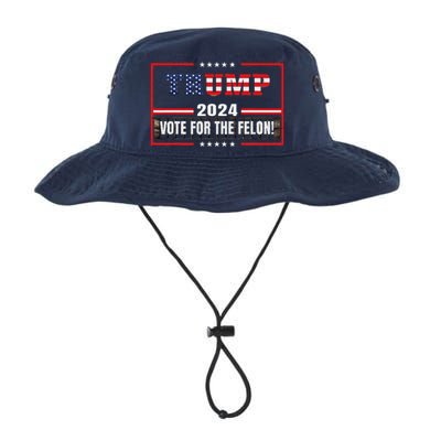 Funny Donald Trump Supporter 2024 Vote For The Felon Legacy Cool Fit Booney Bucket Hat