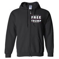 Free Donald Trump Republican Support Full Zip Hoodie