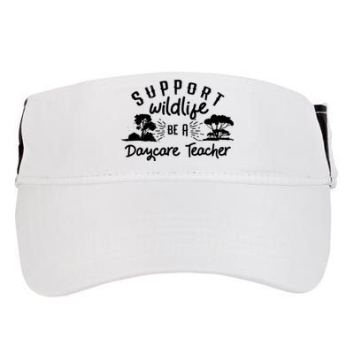 Funny Daycare Teacher Childcare Provider Support Wildlife Adult Drive Performance Visor