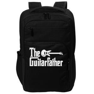 Fathers Day The Guitarfather Musician Guitarist Dad Gift Impact Tech Backpack