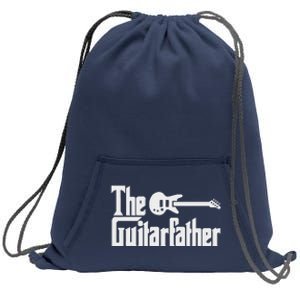 Fathers Day The Guitarfather Musician Guitarist Dad Gift Sweatshirt Cinch Pack Bag