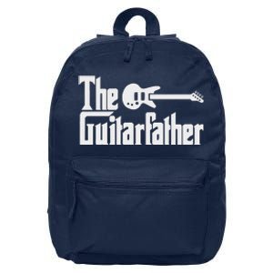 Fathers Day The Guitarfather Musician Guitarist Dad Gift 16 in Basic Backpack