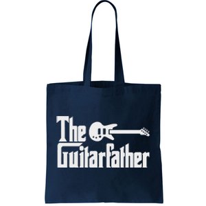 Fathers Day The Guitarfather Musician Guitarist Dad Gift Tote Bag