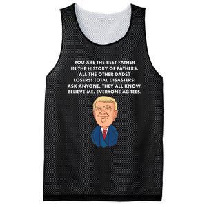 Funny Donald Trump Father's Day Gift Mesh Reversible Basketball Jersey Tank