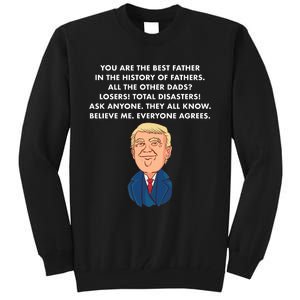 Funny Donald Trump Father's Day Gift Tall Sweatshirt