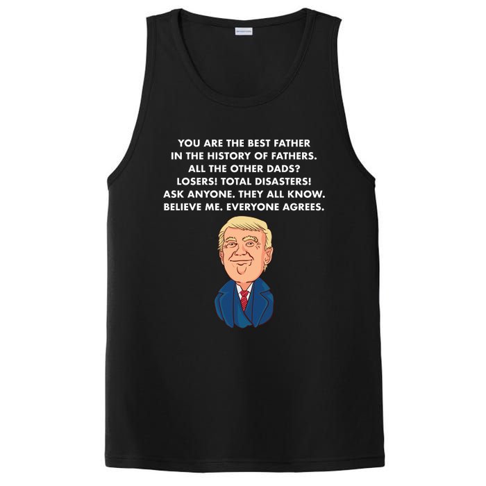 Funny Donald Trump Father's Day Gift PosiCharge Competitor Tank