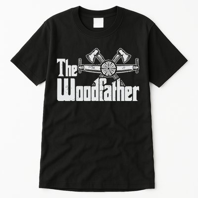 Fathers Day The Woodfather Woodworker Father Tall T-Shirt