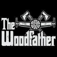 Fathers Day The Woodfather Woodworker Father Women's Crop Top Tee