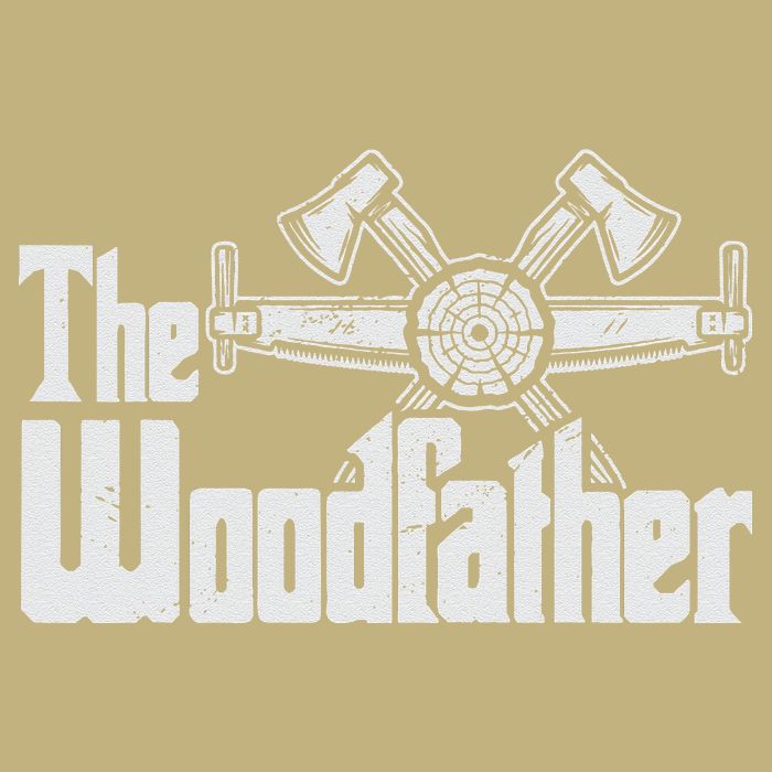 Fathers Day The Woodfather Woodworker Father Cooling Performance Crew T-Shirt