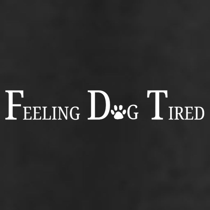 Feeling Dog Tired   7 Panel Mesh Trucker Snapback Hat