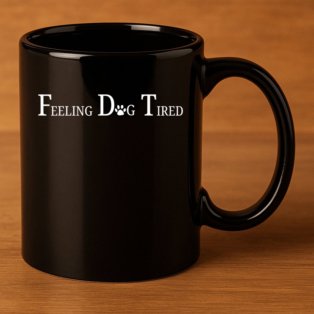 Feeling Dog Tired   11oz C Handle Ceramic Mug