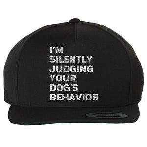 Funny Dog Trainer IM Silently Judging Your DogS Behaviour Wool Snapback Cap