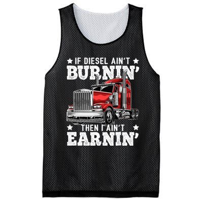 Funny Diesel Trucker Big Rig Semitrailer Truck Driver Mesh Reversible Basketball Jersey Tank