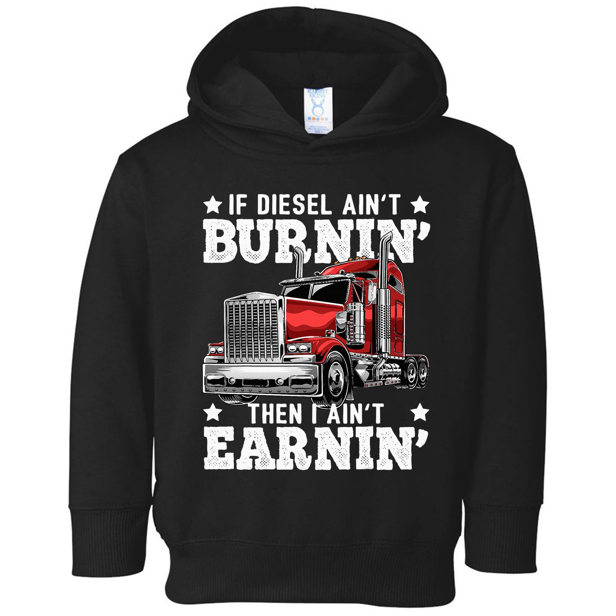 Funny Diesel Trucker Big Rig Semitrailer Truck Driver Toddler Hoodie