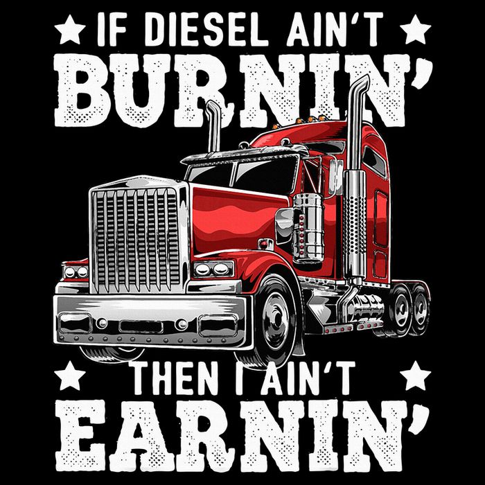 Funny Diesel Trucker Big Rig Semitrailer Truck Driver Toddler T-Shirt