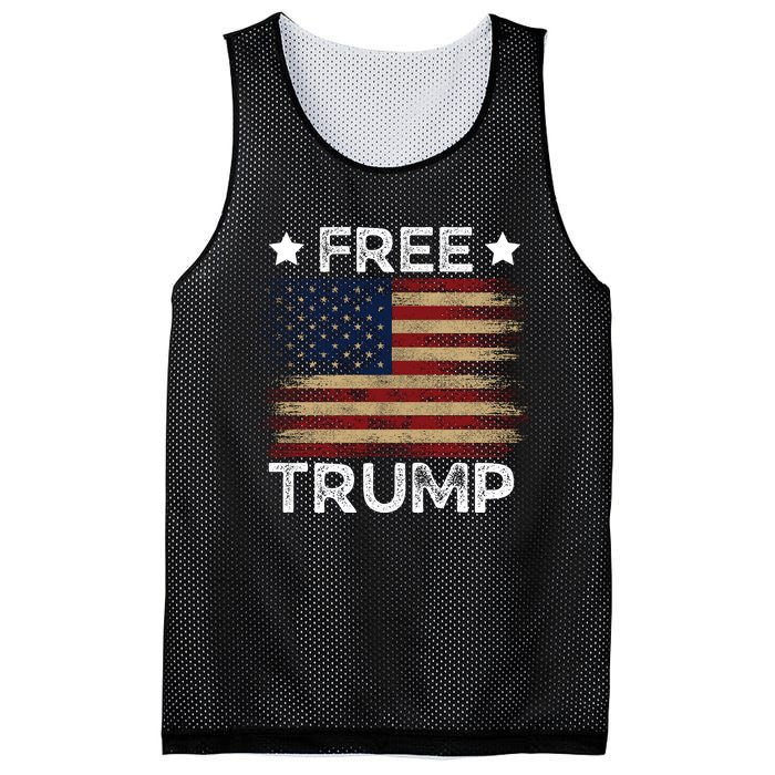 Free Donald Trump Republican Support  Mesh Reversible Basketball Jersey Tank