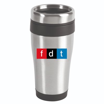 Foxtrot Delta Tango Protest Pun 16oz Travel Tumbler