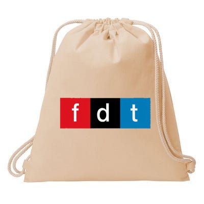 Foxtrot Delta Tango Protest Pun Drawstring Bag
