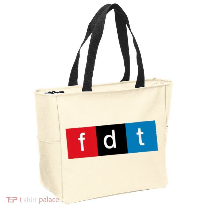 Foxtrot Delta Tango Protest Pun Zip Tote Bag