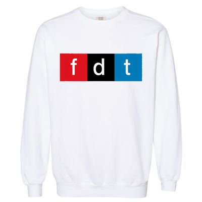 Foxtrot Delta Tango Protest Pun Garment-Dyed Sweatshirt