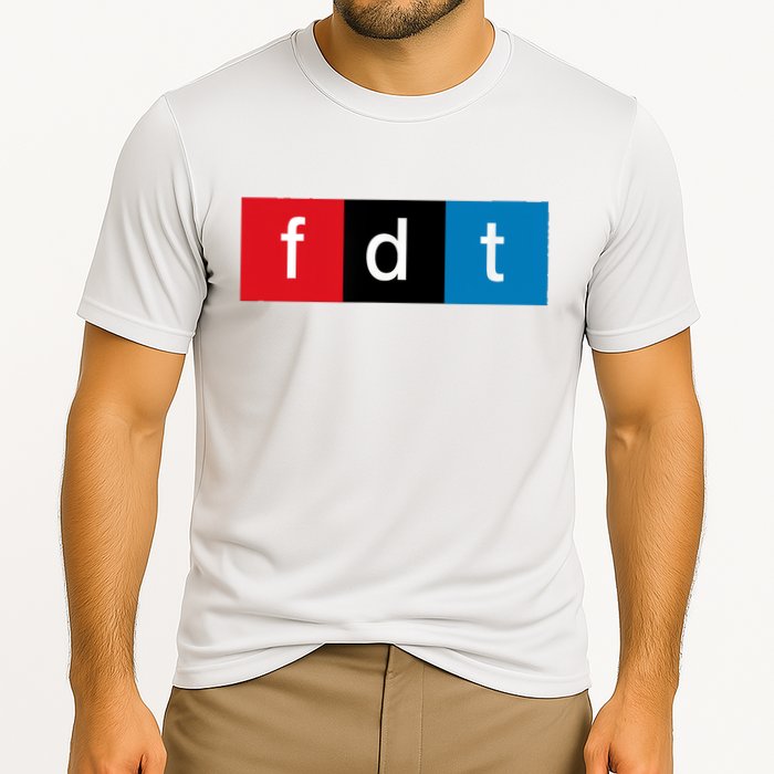 Foxtrot Delta Tango Protest Pun Cooling Performance Crew T-Shirt