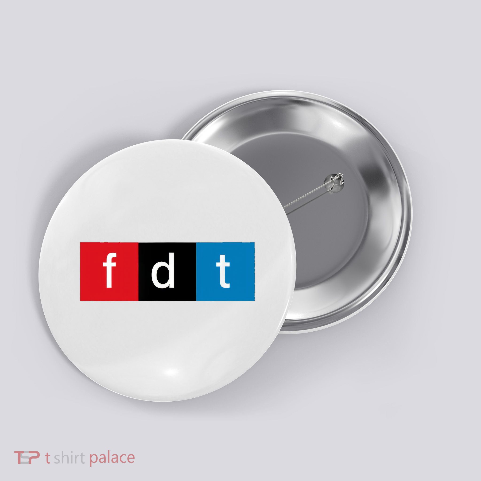 Foxtrot Delta Tango Protest Pun Button