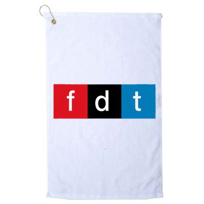 Foxtrot Delta Tango Protest Pun Golf Towel