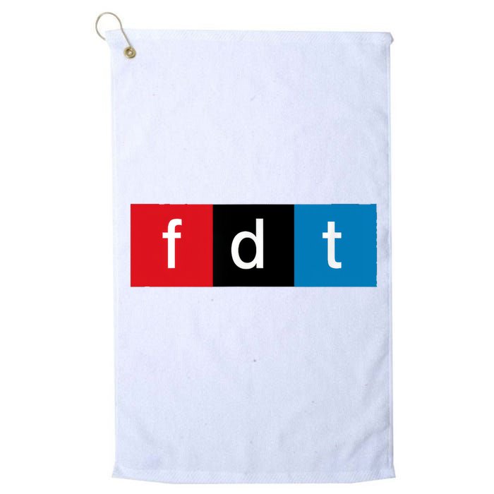 Foxtrot Delta Tango Protest Pun Golf Towel