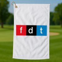 Foxtrot Delta Tango Protest Pun Golf Towel
