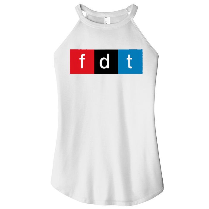 Foxtrot Delta Tango Protest Pun Women's Perfect Tri Rocker Tank