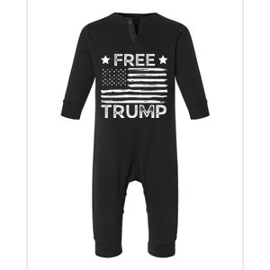 Free Donald Trump Republican Support  Infant Fleece One Piece