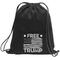 Free Donald Trump Republican Support  Sweatshirt Cinch Pack Bag