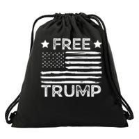 Free Donald Trump Republican Support  Drawstring Bag