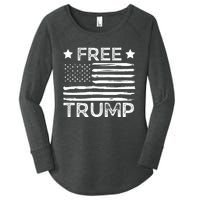 Free Donald Trump Republican Support  Women's Perfect Tri Tunic Long Sleeve Shirt