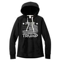 Free Donald Trump Republican Support  Women's Fleece Hoodie