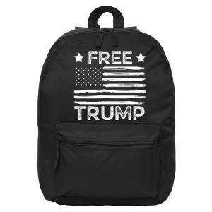 Free Donald Trump Republican Support  16 in Basic Backpack