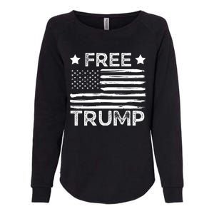 Free Donald Trump Republican Support  Womens California Wash Sweatshirt