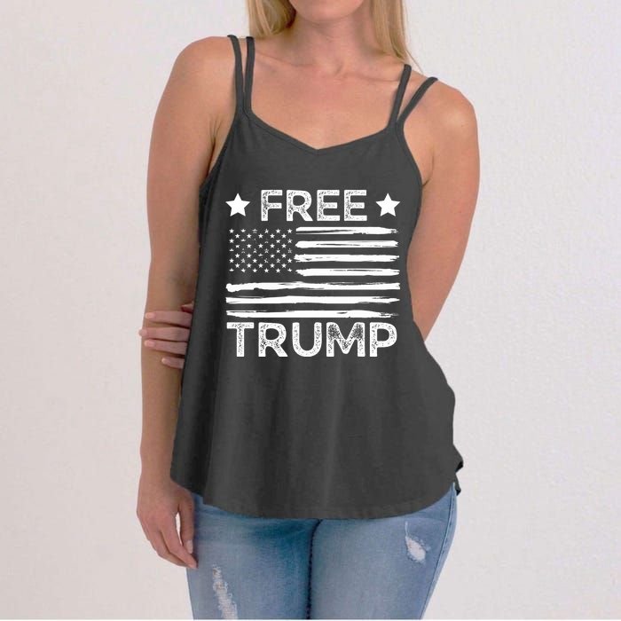 Free Donald Trump Republican Support  Women's Strappy Tank