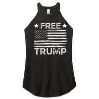 Free Donald Trump Republican Support  Women's Perfect Tri Rocker Tank