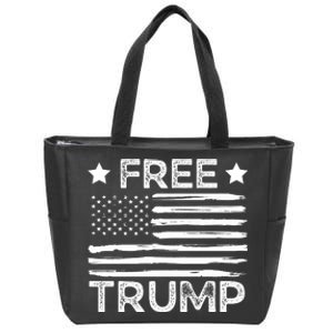 Free Donald Trump Republican Support  Zip Tote Bag