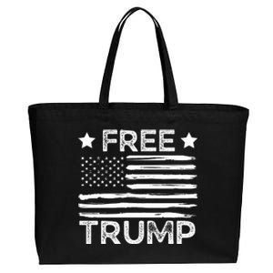 Free Donald Trump Republican Support  Cotton Canvas Jumbo Tote