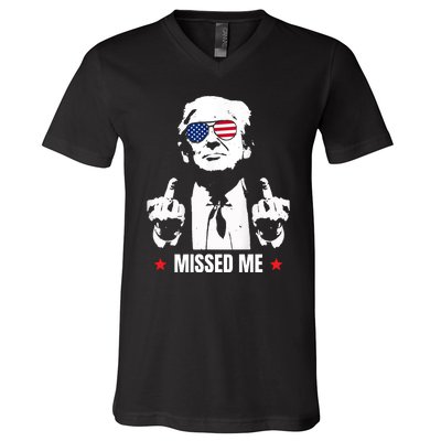 Funny Donald Trump Missed Me V-Neck T-Shirt