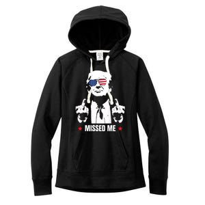 Funny Donald Trump Missed Me Women's Fleece Hoodie