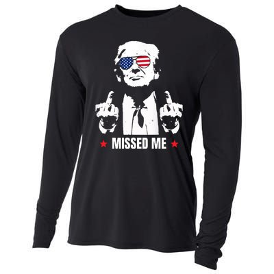 Funny Donald Trump Missed Me Cooling Performance Long Sleeve Crew