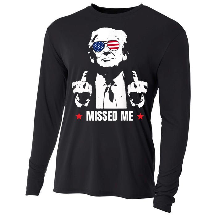 Funny Donald Trump Missed Me Cooling Performance Long Sleeve Crew